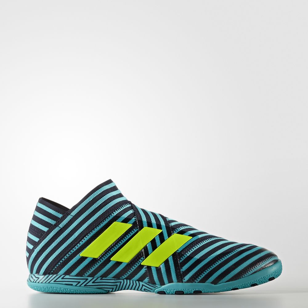 Adidas Nemeziz Tango 17+ 360 Agility Indoor - ποδοσφαιρικα παπουτσια ανδρικα - Κίτρινα/Μπλε,Μέγεθος: